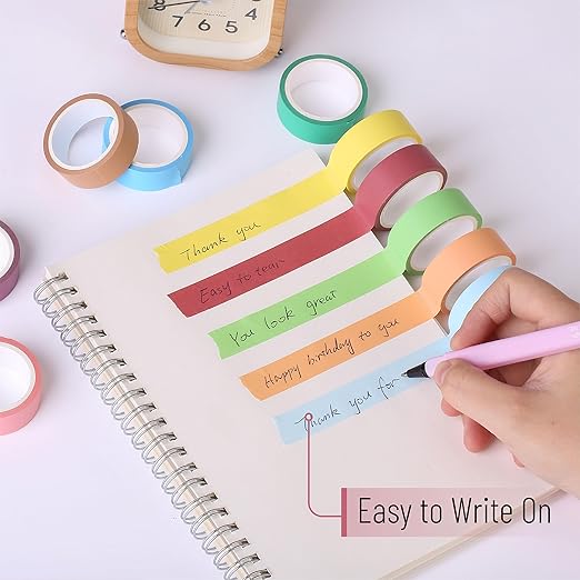 Mr. Pen- Washi Tape Set, 10 Pack, Decorative Tape, Washi Tapes, Colored Tape, Scrapbook Tape