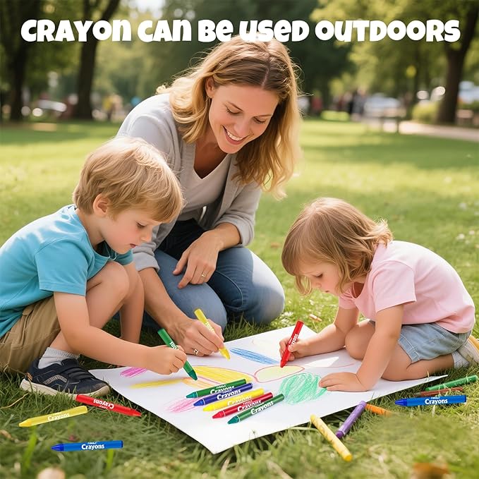 FUMILE 320 Count Crayons (80 Sets of 4 Colors), Non-Toxic Crayon Bulk Individual Packs, Mini Crayons for Kids Party Favors, Restaurants, School Supplies, Travel and More Events