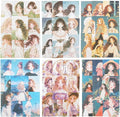 Girls Washi Sticker Book Set, 336PCS Cute Aesthetic Stickers for Scrapbooking, Journaling, DIY Crafts, and Art Supplies