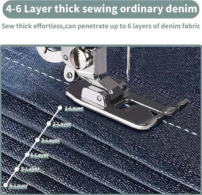 Mini Sewing Machine for Beginners, 12 Built-In Stitches, 2 Speed, Basic Sewing Kit Included，Multifunctional Portable Sewing with Foot Pedal, Light, Perfect for Home Use