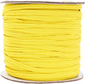 Mandala Crafts 3mm 50 Yds Roll of Yellow Elastic Bands for Sewing - 1/8 Flat Elastics Cord - 1 8 Inch Braided Stretch Straps for Crafting