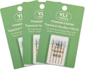 YLI Topstitch Needles, Titanium-Coated #90/14 – Large Eye & Deep Groove Fits All Home Sewing Machines – Pack of 15 Needles