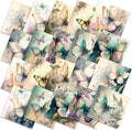 HunnmingRe 20 Pcs 10''x10'' Vintage Butterfly Quilting Fabric Square Retro Butterfly Quiltted Fabric Bundle Multicolor Floral Precuts Printed Patchwork Supplies for Holiday DIY Sewing Craft