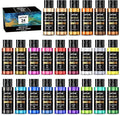 ARTME Metallic Acrylic Paint Set, 24 Metallic Colors in 2 oz/60ml Bottles, Metallic Shining Acrylic Paint, Rich Pigments Paint Perfect for Artists, Beginners on Canvas, Rocks, Wood, Fabric, Ceramic