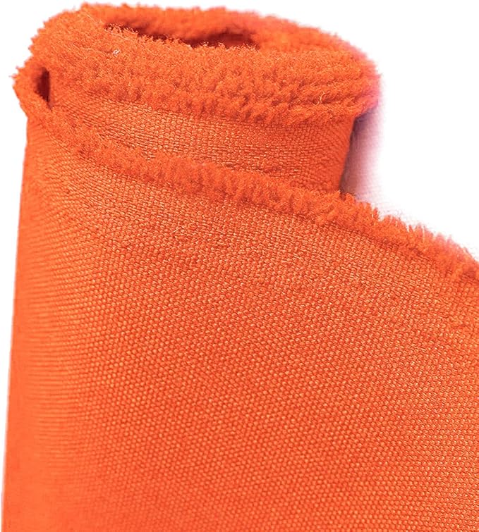 Waterproof Canvas Fabric by The Yard 600D Upholstery Cordura Fabric 58" Wide for Chairs Indoor Outdoor Water Resistant Canvas Polyester Material Sewing DIY Cloth, 1 Yard Orange