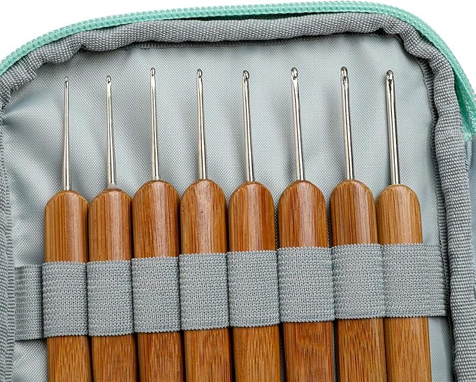 KOKNIT Crochet Hooks Set Ergonomic Grip Soft Handles Aluminum Crochet Hook (Green 1)