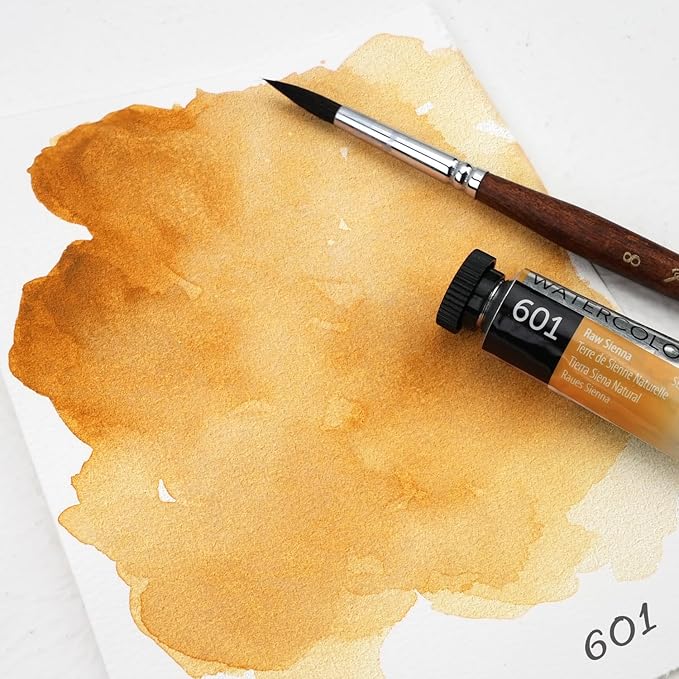 PHOENIX Professional Watercolor Paint Single Tube - 0.47 Fl Oz / 14ml - Raw Sienna