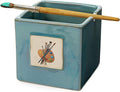 Painters Artist Cup, Paint Brush Holder & Cleaner 3.5" H 3" W - Gift Paint Mixing Cup, Elegant Painting Cup Supplies, Vibrant Cup for Children & Adults Alike, Arts & Crafts Supplies for Home (Blue)