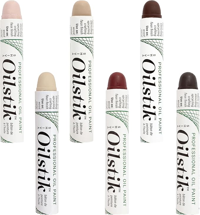 Jack Richeson Shiva Oilstik Paintstick, Earth Colors, Set of 6