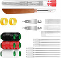 37PCS Sewing Tool Set, New Big Eye Steel Sewing Needles Kit, Stainless Steel Needles for Hand Sewing Kit, Portable DIY Hand Made Craft Set for Lovers