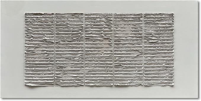 NANKAI Art White Thick Texture Abstract Art Oil Painting 30x60 Inches Large Contemporary Minimalist Art Home Wall Decoration