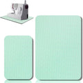 2 Pcs Sewing Machine Muffling Mat Pedal Sewing Mat Reduce Vibrations Noise No Slip Machine Accessories for Quilting(15'' X 20'' and 9'' X 14'',Green)