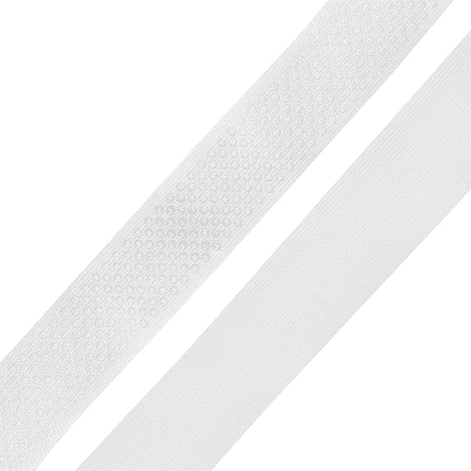 Mandala Crafts 2 Inch Elastic Silicone Gripper Tape for Clothing - 5 Yds Dotted Non Slip Elastic Band for Sewing - White Silicone Flat Fabric Stretchy Ribbon Straps