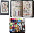 LPRTALK DIY Embroidery Stitch Collection, Portable All-in-One Embroidery Stitch Book & Sewing Kit，Embroidery Stitches with Free Tutorials and Sewing Tool Kit，Beginner-Friendly (200pcs)