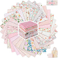 30 Pieces 10 x 10 Inches Cotton Fabric Bundle Squares Patchwork Floral Fabric Sewing Quilting Bundles Assorted Pattern Cloth for DIY Scrapbook Craft Making(Sweet)