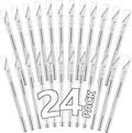 24 Pack Exacto Knife Set, Craft Knife, Precision Hobby Knife Kit for DIY Cutting, Pumpkin Carving, Trimming, Scrapbooking