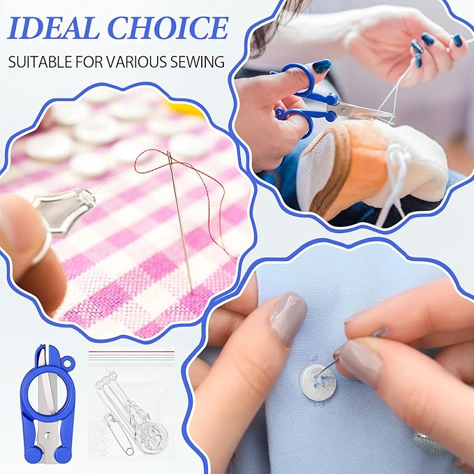 Knitgrip 15 Boxes Mini Travel Sewing Kit Quick Fix Mini Sewing Kits Travel Size Bulk Basic Portable Pre Threaded Needle Emergency Repair Tool for Beginner Traveler Home Hotel