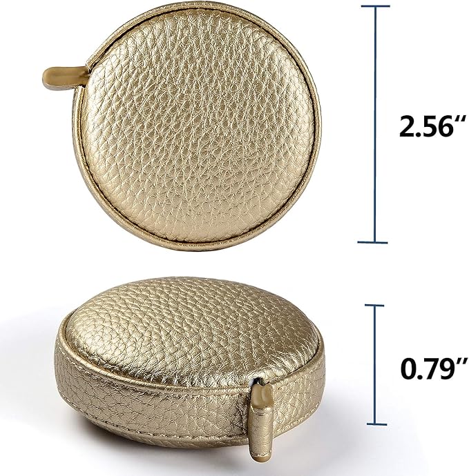 3m/120 Tape Measure Body Measuring Tape for Body Cloth Tape Measure for Sewing Fabric Tailors Medical Measurements Tape Dual Sided Retractable Ruler (Gold, 1 Pack)