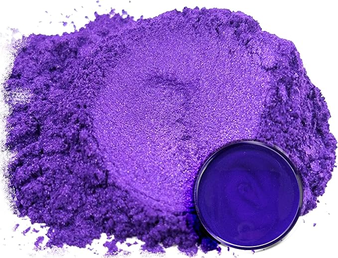Eye Candy Pigments Premium Purple Mica Powder - Sunfire Violet (50gr) - for Epoxy, Resin, Soap, Paint, Woodworking, Acrylic Pouring, Bath Bombs, Fishing Lures - DIY Arts and Crafts Additive