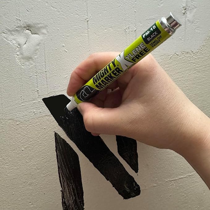 PM-15, Eco-Friendly Paint Marker, Alcohol-Based & Xylene-Free, Waterproof & Permanent, 10ml, 2.3mm Tip, 8 Bonus Tips, Made in USA, Black 8 Pack