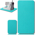 2 Pcs Sewing Machine Muffling Mat Pedal Sewing Mat Reduce Vibrations Noise No Slip Machine Accessories for Quilting(17'' X 36'' and 9'' X 14'',Blue, Black)