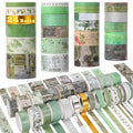 24 Rolls Washi Tape Set,Vintage Floral Decorative Masking Tape for Scrapbooking Supplies,Junk Journal,DIY Crafts,Gift Wrapping(Secret Garden Series)