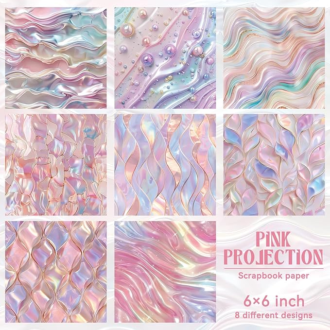 16 Sheets Scrapbook Paper, Vintage Decorative Scrapbook Supplies for Junk Journal Card Making Picture Art Collage DIY 6x6 inches