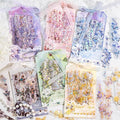 Alideco 120pcs Scrapbook Stickers Vintage Flower Butterfly Scrapbooking Junk Journal Crafts Embelishment Decoration Stickers (youchangmengjing)