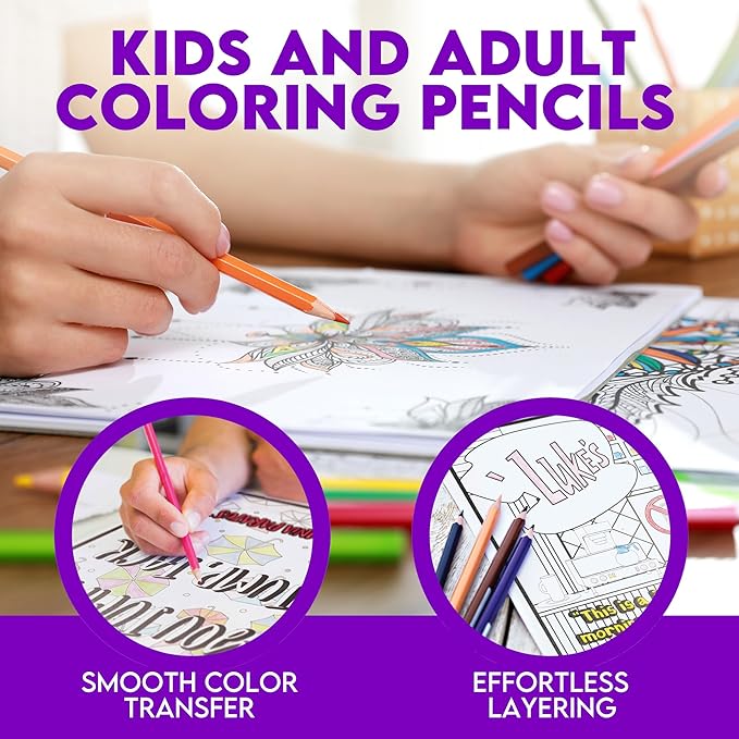 Oy With the Colors Already Colored Pencil Set – 12 Pencils with Fun and Creative Foil-Stamped Designs, Ideal Gifts and Supplies for Creative Minds – Assorted Colors