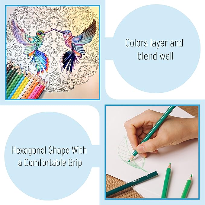 Mr. Pen- Colored Pencils, 36 Pack, Colorful, Soft Core, Color Pencils for Adult Coloring Book and Drawing, Christmas Gift
