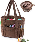 Crochet Bag and Tote - Corduroy Yarn Bag - Yarn Holder for Crocheting - Crochet Storage Bag for Crochet Hooks, Crochet Accessories, Knitting Bag for Crochet Lovers, Mother's Day Gift