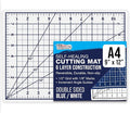 U.S. Art Supply 9" x 12" Self-Healing Cutting Mat 5-Ply - Double-Sided White/Blue Craft Mat, Non-Slip Cutting Mats for Crafts, Sewing, Quilting, Scrapbooking