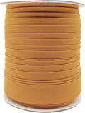 Mandala Crafts 55 Yards 1 Inch Camel Double Fold Bias Tape for Sewing - Bias Binding Tape for Quilting Binding, Hemming, Seam, and Fabric Piping