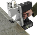 Bag Sewing Machine, 190W 2600 Stitches/Min Portable Bag Closer Stitcher, Automatic Bag Stitching Packing Machine, Portable Industrial Bag Closer for Woven Bag, Non-Woven Fabric, Leather, Silver
