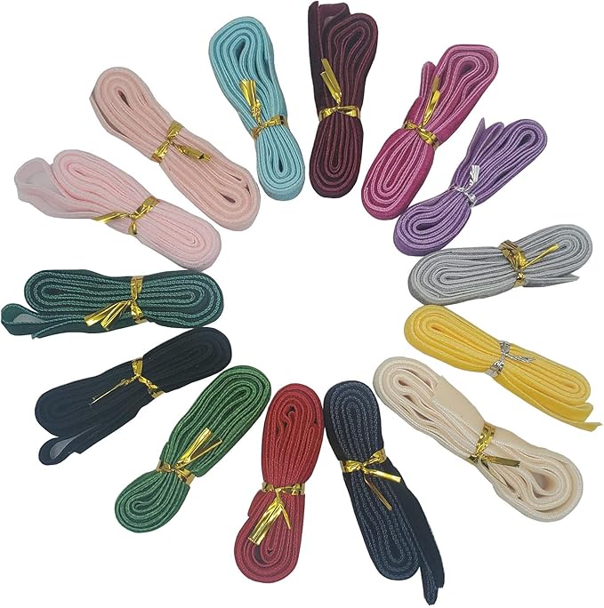 14 Yards Velvet Ribbon Spool for Headband DIY Craft (Multi-Color, 3/8")