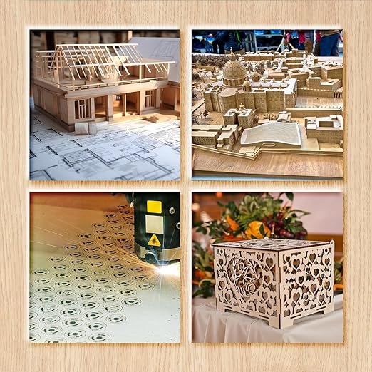 36 Pack Basswood Sheets Board 1/8 Inch Unfinished Wood,3mm Plywood for Laser Cutting,Boards for Crafts for DIY Thin Plywood Sheets Unfinished Wood Boards for Laser Cutting (18inchx12inch)