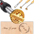 Custom Branding Iron for Wood Personalized Electric Logo Metal Branding Iron Durable Leather Iron Stamp Wedding Gift Handcrafted by Design for Meat Wood Paper Plastic-1"