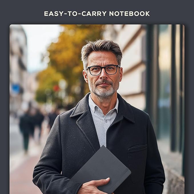 Beechmore Books A5 Sketchbook – 5.8x8.3 Premium Vegan Leather Bound Large Sketch Book Hardcover with 156 Thick 160gsm Perforated Ivory Pages, Blank Sketch Pad, Gift Boxed Back Pocket, Ribbon Bookmark