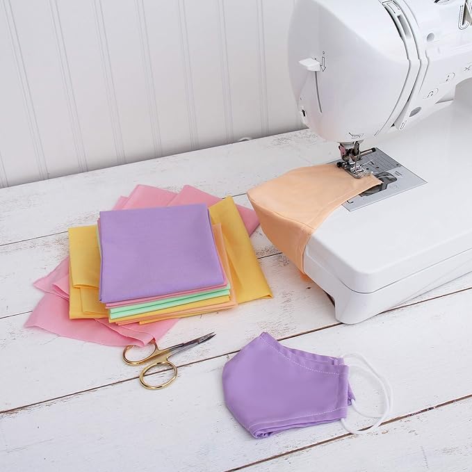 Threadart 12 Fat Quarter Bundle - Rainbow and Pastel Solids 100% Cotton Fabric - Premium 100% Cotton Quilting Fabric - No Duplicates - Full Size Fat Quarters 18"x21"