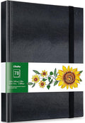 Ohuhu Marker Pads Art Sketchbook, 7.4"x10" Large Paper Size, 120 lb/200 gsm Drawing Papers, 78 Sheets/156 Pages, Hardcover Sketch Book for Alcohol Markers Christmas Gift
