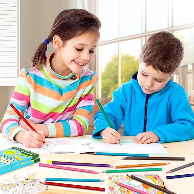 216 Count Colored Pencils Bulk, 12 Assorted Colors, 18 Packs Pre-sharpened Coloring Pencils Set for Kids and Adult, Teachers Essential Classroom Prizes, Back to School Supplies (18)