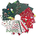 Christmas Charm Pack Fabric Squares,5x5 Inch Pre-Cut Quilting Bundle with Holiday Festival Patterns for Quilting, Sewing, DIY Christmas Crafts(42Pcs)