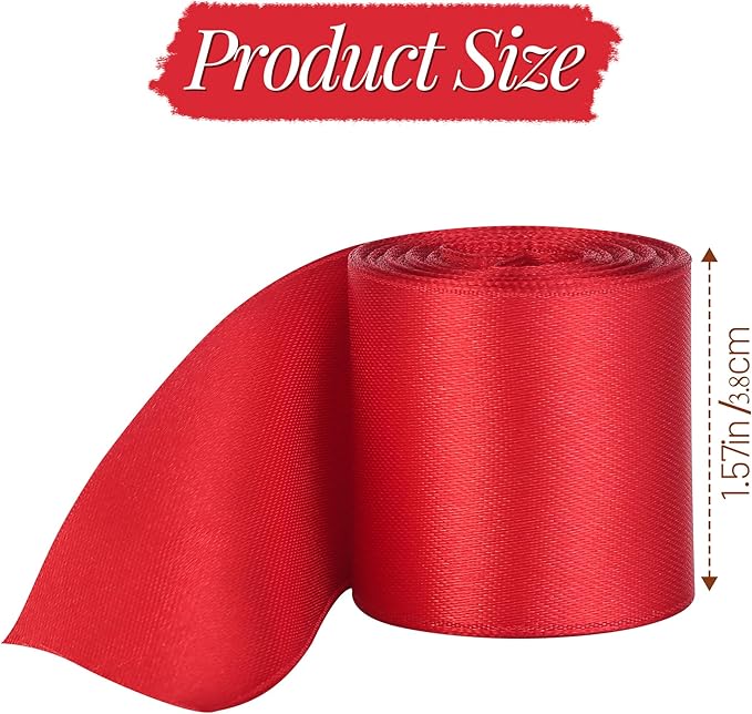 LIUYAXI Rainbow Ribbon 1 1/2 Inch Double Faced Satin Ribbon Set for Gift Wrapping Crafts Hair Bows Wedding Party Decor Baby Shower Flower Bouquet, 20 Colors with 5 Yards Each, Total 100 Yards