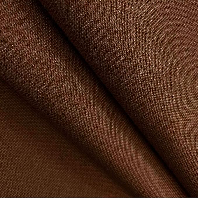 Waterproof Canvas Fabric by The Yard 600D Upholstery Cordura Fabric 58" Wide for Chairs Indoor Outdoor Water Resistant Canvas Polyester Material Sewing DIY Cloth, 1 Yard Brown
