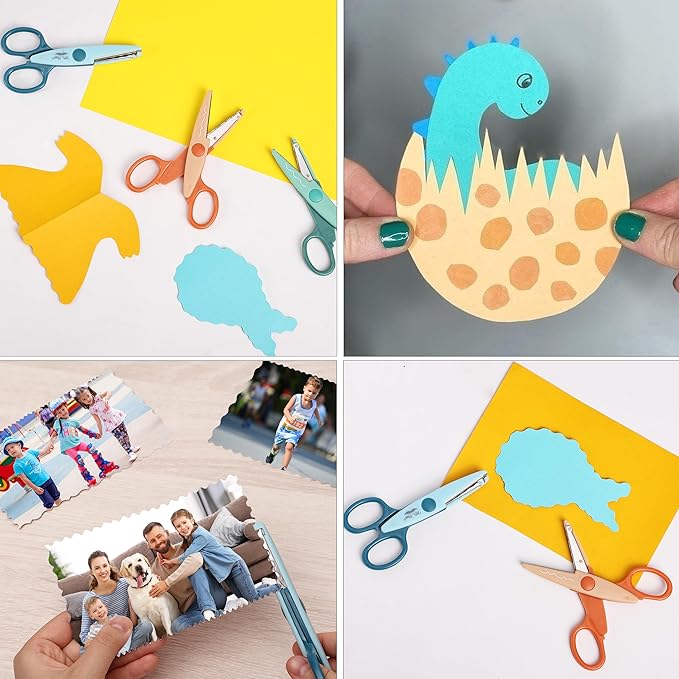 Mr. Pen- Craft Scissors Decorative Edge, 6 Pack, Candy Colors, Zig Zag Scissors for Crafting