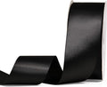 YAMA Double Face Satin Ribbon - 1 1/2 Inch 25 Yards for Gift Wrapping Ribbons Roll, Black