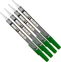 PM-92 Extra Fine Paint Marker, 4 Bonus Tips, 1.0 mm Tip, Xylene Based, Waterproof, Permanent, Valve Action, Manufactured in USA, Green 4 Pack