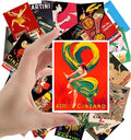 Large Stickers (24 pcs 2.5"x3.5") Art Deco Alcohol Ads Posters Adverts