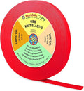 Mandala Crafts Wide 5/8 Inch Red Elastic Bands Spool for Pants Waistbands Sewing and DIY Crafts, 25 YD Stretchy Flat Fabric Strap Knit Elastic Band for Wig