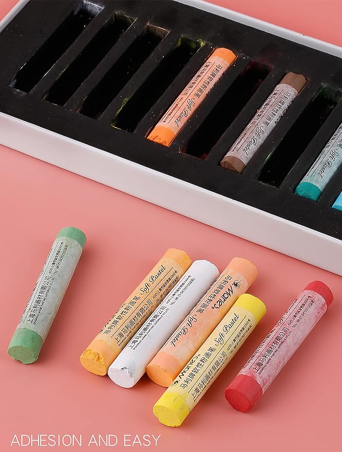 YYMIYU Soft Color Chalk Pastels for Professional Artist 24 Colour